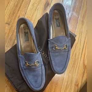 Worn Gucci loafers